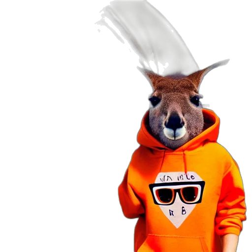animal, hat, jacket, creature, concept art, 3d render, photorealistic, cartoon transparent PNG cut-out