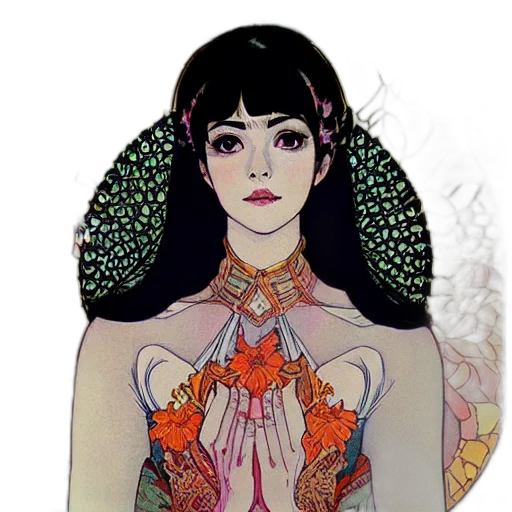 dress, jewelry, crown, fantasy art transparent PNG cut-out