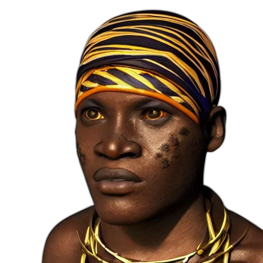 face, jewelry, mask, hat, photorealistic, 3d render, concept art, fantasy art transparent PNG cut-out