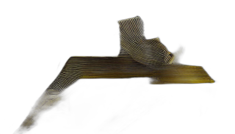 sword, hair, weapon, jewelry, 3d render, photorealistic, concept art, yellow transparent PNG cut-out
