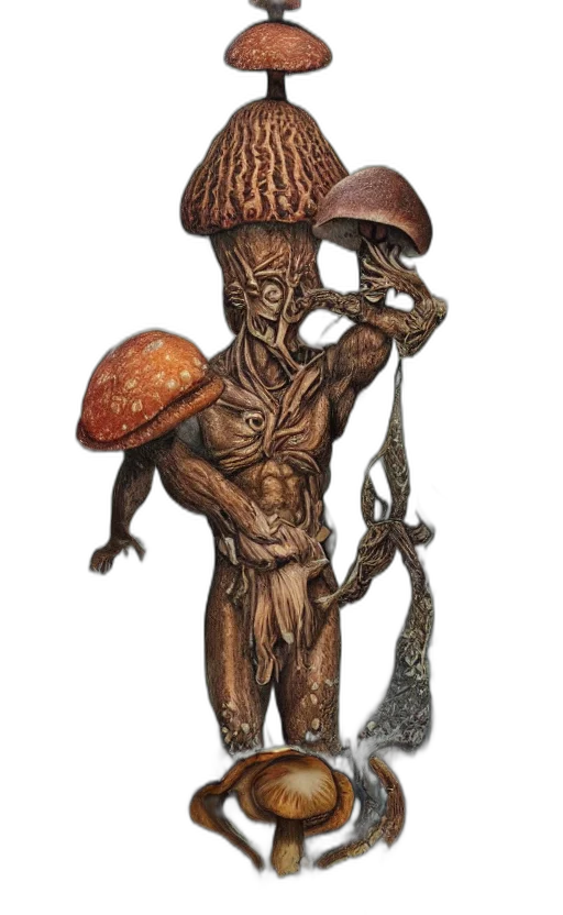 staff, creature, hat, food transparent PNG cut-out