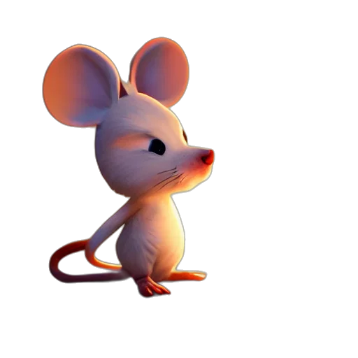 animal, 3d render, concept art, photorealistic transparent PNG cut-out