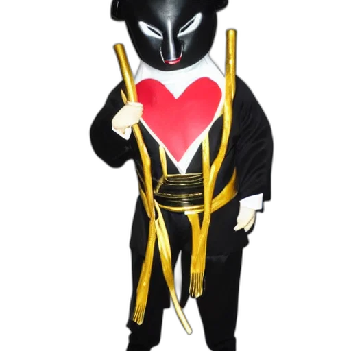 mask, concept art, cartoon, comic book art, tuxedo, big, man, small transparent PNG cut-out