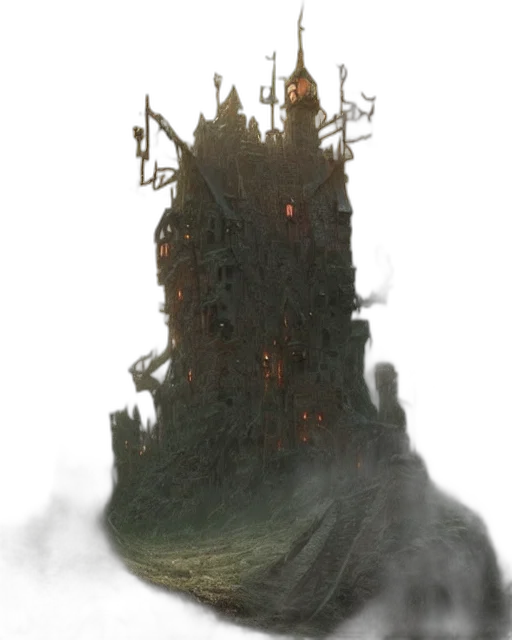 crown, staff, creature, building, concept art, fantasy art, 3d render, photorealistic transparent PNG cut-out