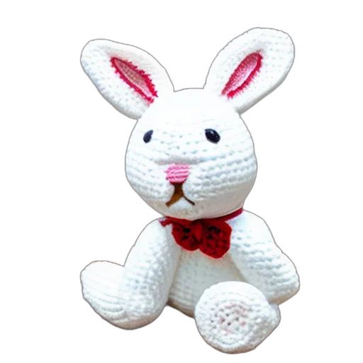 cute, crocheted, plush, toy transparent PNG cut-out