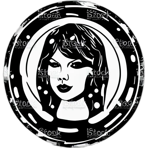 jewelry, face, cartoon, comic book art, fantasy art, pixel art, outer space, monochrome transparent PNG cut-out