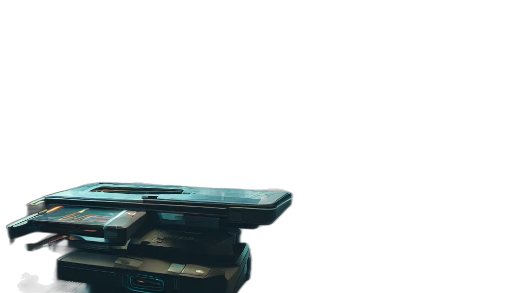 weapon, robot, furniture, staff transparent PNG cut-out