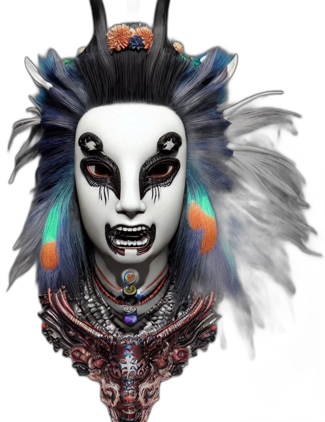 mask, face, jewelry, creature transparent PNG cut-out