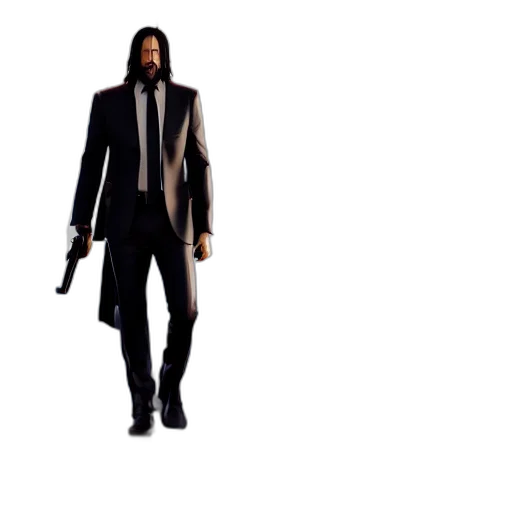 jacket, weapon, staff, concept art, 3d render, pixel art, cyberpunk, still transparent PNG cut-out