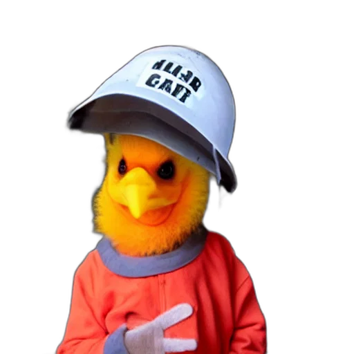 hat, jacket, animal, 3d render transparent PNG cut-out