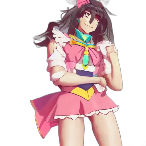 dress, staff, creature, weapon transparent PNG cut-out