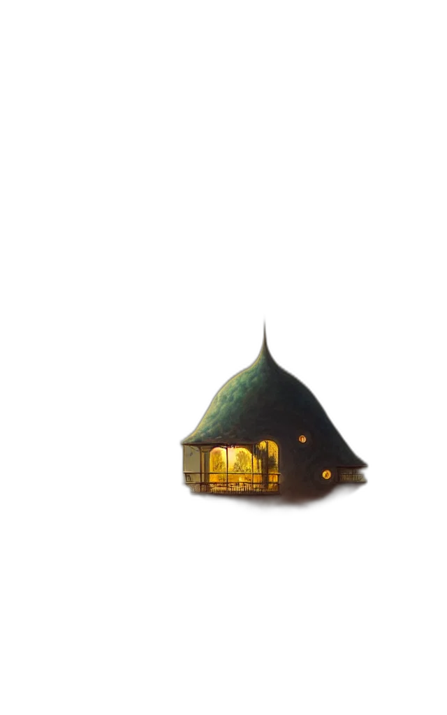 building, umbrella, crown, hat, 3d render, concept art, pixel art, photorealistic transparent PNG cut-out
