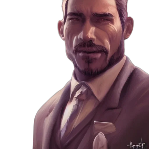 face, staff, concept art, photorealistic transparent PNG cut-out