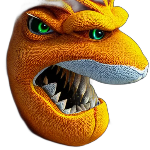 dragon, mask, animal, creature transparent PNG cut-out