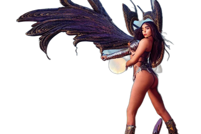 dragon, staff, weapon, fantasy art, concept art, pixel art, 3d render, wide transparent PNG cut-out