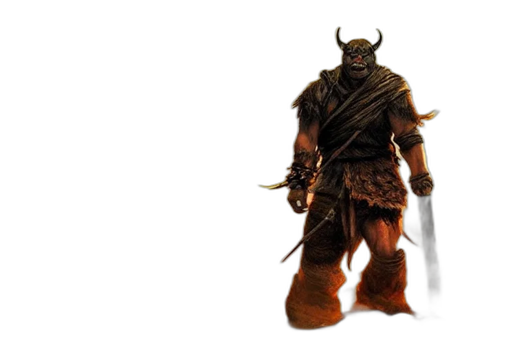 sword, mask, weapon, animal, concept art, fantasy art, 3d render, comic book art transparent PNG cut-out
