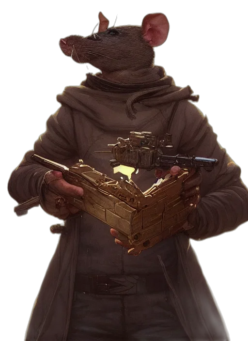 weapon, jacket, staff, mask, concept art, 3d render, cyberpunk, fantasy art transparent PNG cut-out