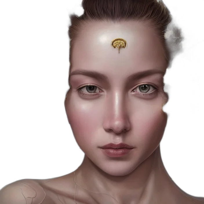 crown, jewelry, face, mask, photorealistic, concept art, fantasy art, 3d render transparent PNG cut-out