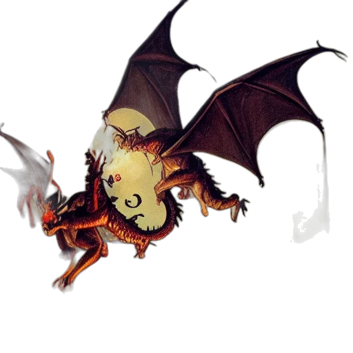 dragon, creature, mask, animal, concept art, fantasy art, pixel art, 3d render transparent PNG cut-out