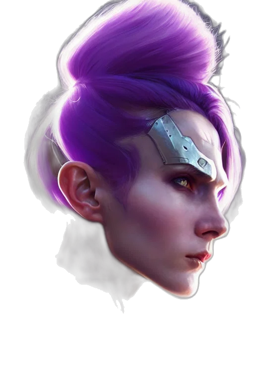face, mask, staff, crown, fantasy art, concept art, cyberpunk, photorealistic transparent PNG cut-out