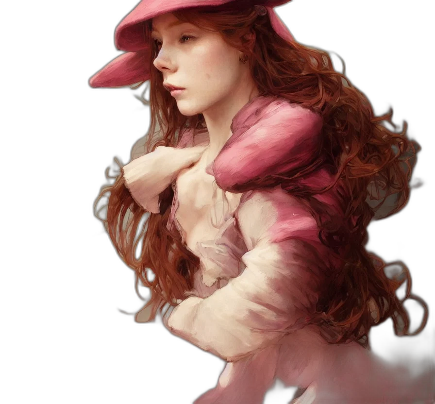 hat, dress, crown, face transparent PNG cut-out