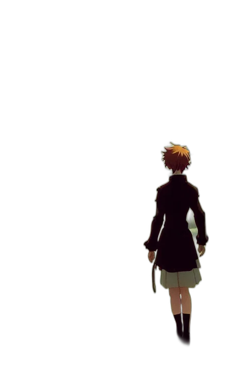 dress, jacket, crown, staff transparent PNG cut-out