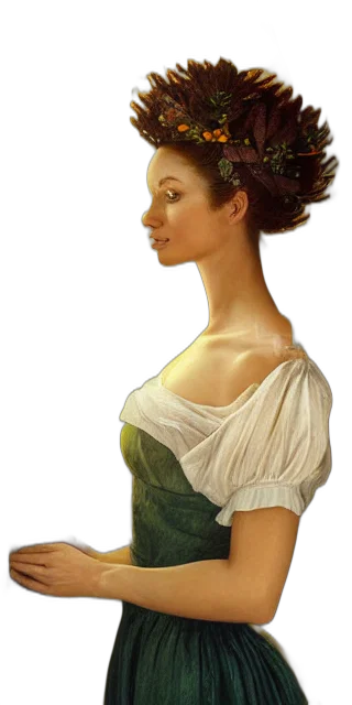 dress, face, staff, jewelry, photorealistic, oil painting, fantasy art, concept art transparent PNG cut-out