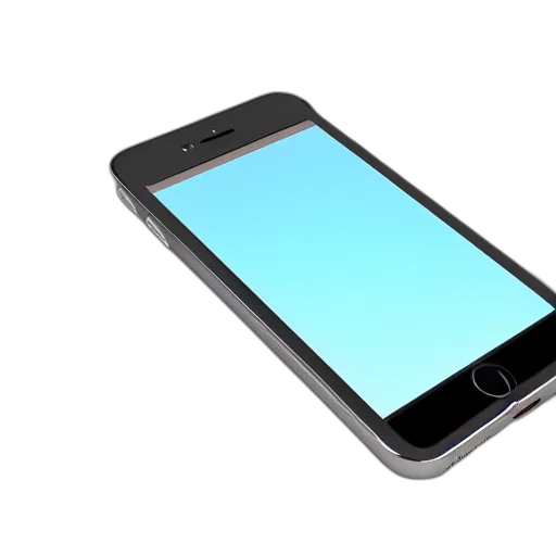 3d render, model, iphone, android transparent PNG cut-out