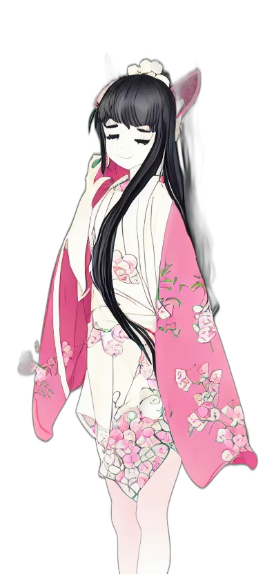 dress, staff, anime, concept art transparent PNG cut-out