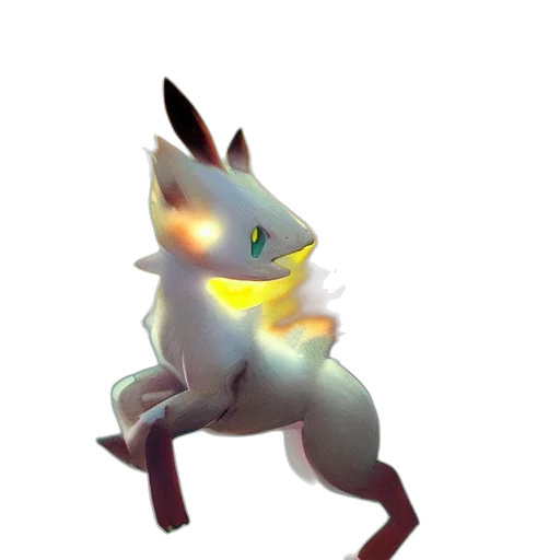 creature, animal, dragon, staff, concept art, 3d render, pixel art, fantasy art transparent PNG cut-out