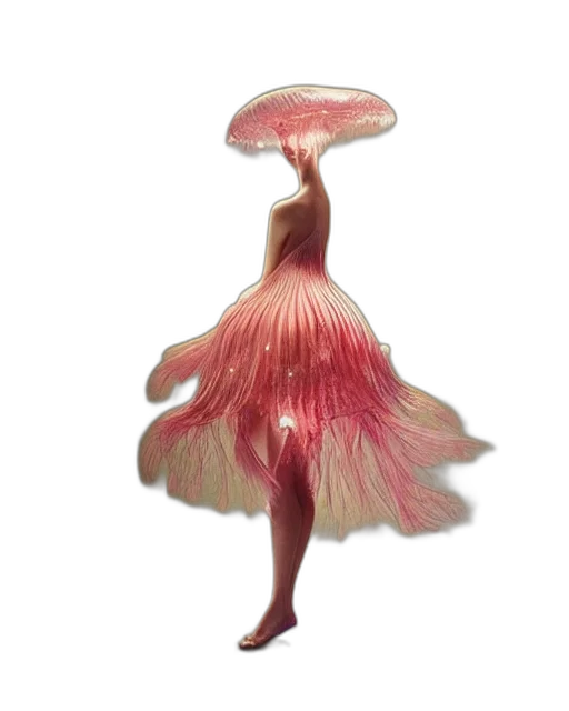 dress, flower, hat, umbrella transparent PNG cut-out