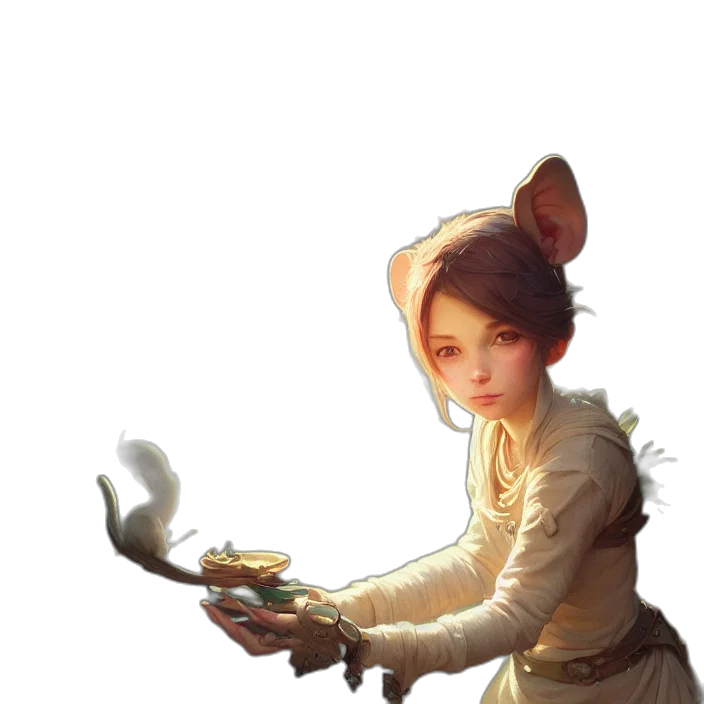 staff, weapon, creature, hat transparent PNG cut-out
