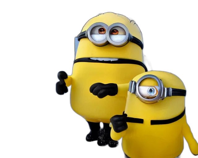 3d render, concept art, photorealistic, ice, sculpture, inspired, minion transparent PNG cut-out