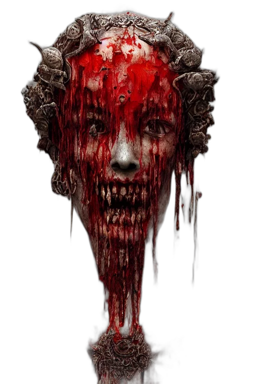 face, creature, mask, staff transparent PNG cut-out