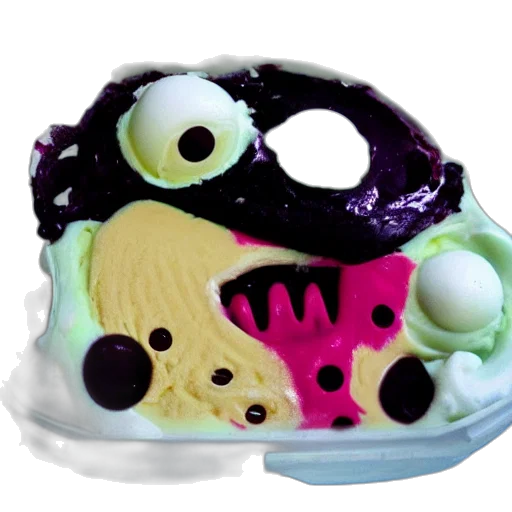 mask, hat, food, crown, 3d render, concept art, outer space, monster transparent PNG cut-out