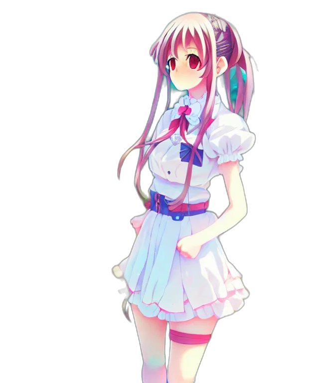 dress, staff, robot, creature transparent PNG cut-out