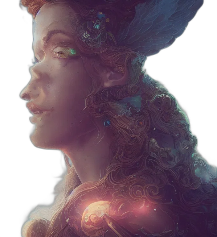 crown, face, dragon, robot, fantasy art, concept art, photorealistic, watercolor transparent PNG cut-out