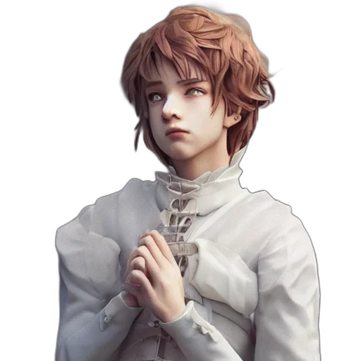 face, staff, jacket, crown transparent PNG cut-out