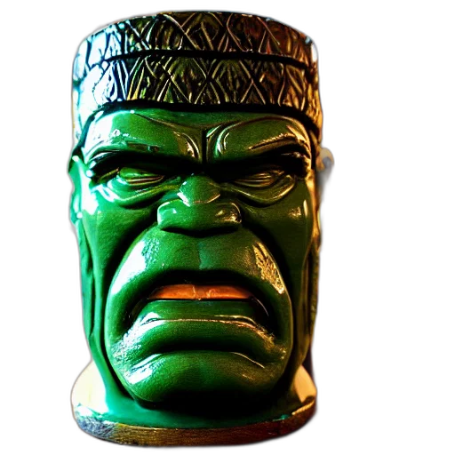 face, mask, hat, crown, 3d render, photorealistic, comic book art, concept art transparent PNG cut-out