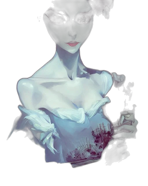 robot, dress, mask, bottle, concept art, fantasy art, watercolor, pixel art transparent PNG cut-out