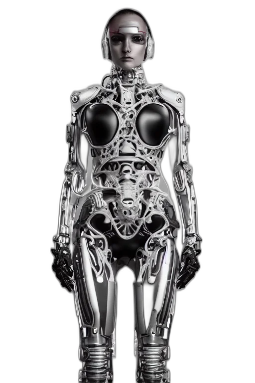 robot, creature, dress, animal, cyberpunk, concept art, 3d render, comic book art transparent PNG cut-out