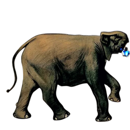animal, creature, staff, weapon, concept art, photorealistic, 3d render, watercolor transparent PNG cut-out