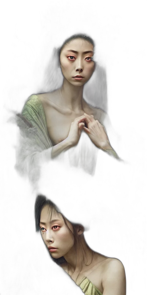 face, mask, dress, jewelry transparent PNG cut-out
