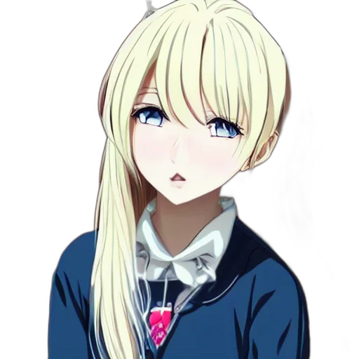 staff, face, hair, flower, anime, cartoon, pixel art, concept art transparent PNG cut-out