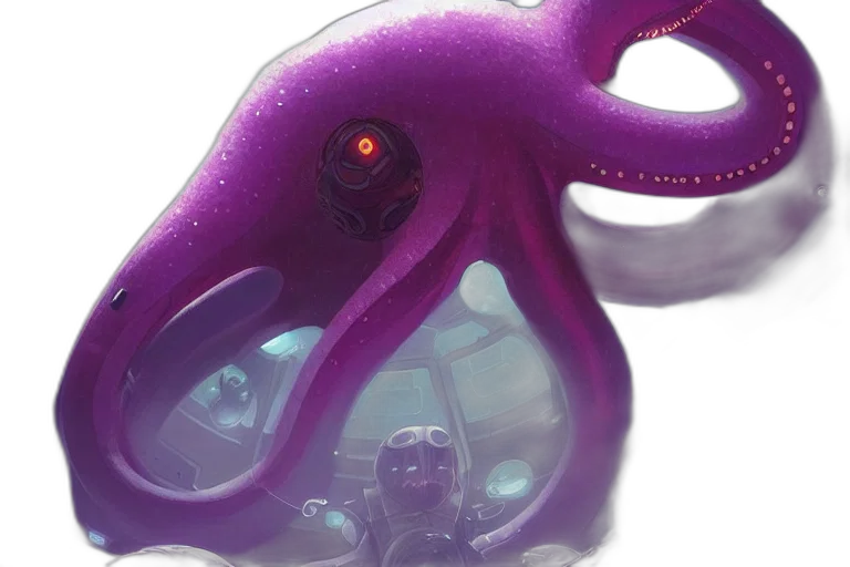 creature, robot, mask, concept art transparent PNG cut-out
