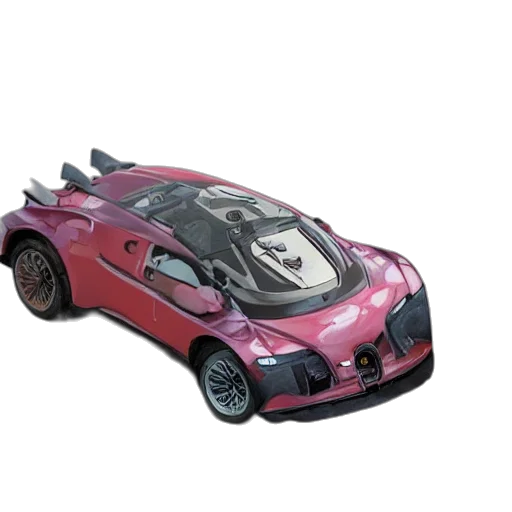 car, 3d render, concept art, photorealistic transparent PNG cut-out