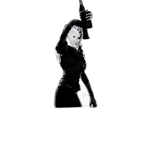 weapon, staff, dress, comic book art, cartoon, pixel art, concept art, scarlett transparent PNG cut-out