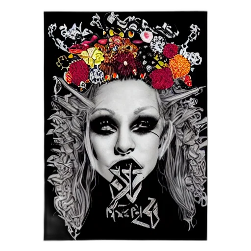 mask, crown, flower, face transparent PNG cut-out