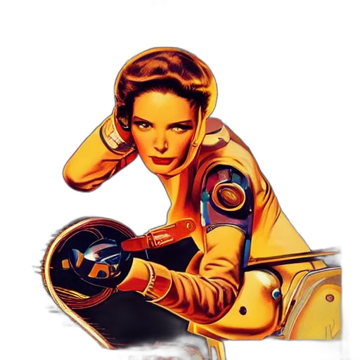 jewelry, staff, jacket, comic book art, concept art, cartoon, pixel art, outer space transparent PNG cut-out