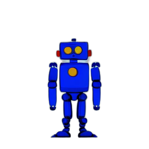 robot, staff, animal, pixel art transparent PNG cut-out
